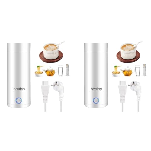 HASTHIP® Electric Kettle for Travel Portable 400 ML Mini Kettle for Hot Water In-Built 300W Heating Element to Boil and Tea Small Kettles Not Suitable Car 2 PCS HASTHIP® Electric Kettle for Travel Portable 400 ML Mini Kettle for Hot Water In-Built 300W Heating Element to Boil and Tea Small Kettles Not Suitable Car 2 PCS